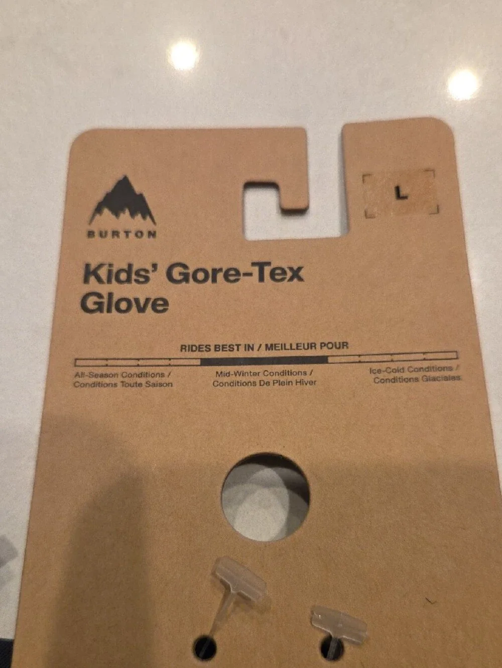 Burton Kids' Camo Ski Gloves in Olive and Black